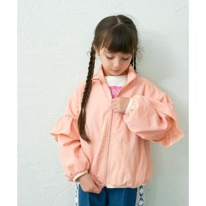 ブルゾン ジャンバー アウター 「90-150cm」袖フリル ナイロンジャケット キッズ 子供服 女の子