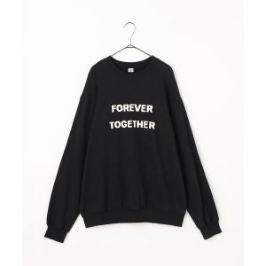 トレーナー スウェット 親子お揃いでイロチ買いしたいロゴトレーナー(大人） レディース メンズ