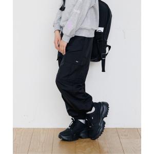 ワイドパンツ パンツ 「puchily プチプラライン」フラップネームカーゴパンツ キッズ 子供服 女の子