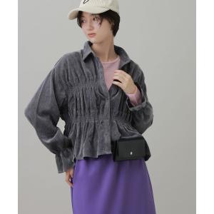 ブラウス シャツ 細コールフリルシャツ / 1052427 レディース