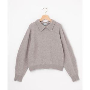 ニット セーター きらめきファー 襟付きニット レディース