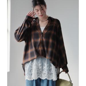 ブラウス シャツ 「しゃれシャツ」2wayシャーリングシャツ レディース