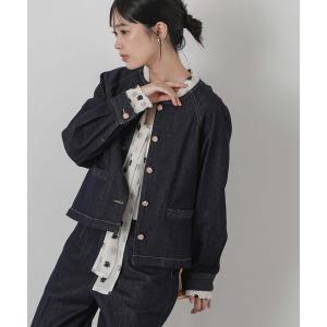 デニムジャケット gジャン クルーデニムジャケット レディース