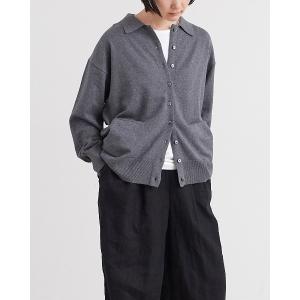 ニット セーター 「 HEAVENLY / ヘブンリー 」 Cotton Cashmere Collared Knit Cardigan / コットン カシミヤ カラード ニット カーディガン　2648174　DLI