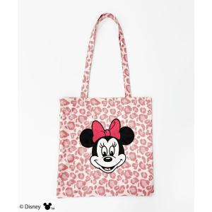 トートバッグ 「Disney/ディズニー/ミニーマウス」レオパードトートバッグ レディース