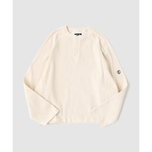 ヘンリーネック tシャツ FAF (FAKE AS FLOWERS) / フェイク アズ フラワーズ LAZY THERMAL HENLEY NECK メンズ