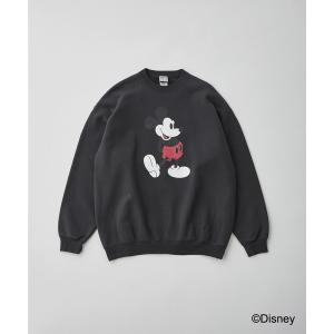tシャツ 「WALLA WALLA SPORT/ワラワラスポーツ」PRINTED CREW SWEAT /MICKEY MOUSE メンズ レディース