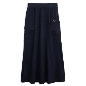 デニムスカート プーマ PUMA ESS ELEVATED デニム ライク ニット スカート