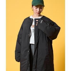 ダウンコート ダウンジャケット 限定展開 KELTY × FREAK'S STORE/ケルティ 別注 サーモライト 中綿 ノーカラー ロング ダウン レディース