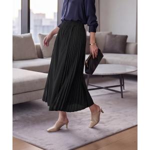 ワイドパンツ パンツ 「DELI by」サイドプリーツ切替のスカートライクパンツ レディース