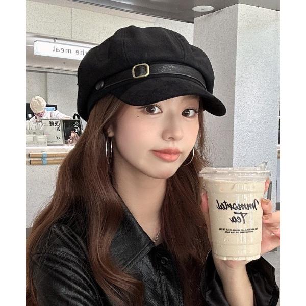 帽子 キャスケット レディース 「LAMPOON」スエードキャスケット レディース