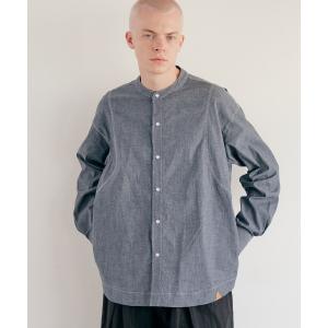 シャツ rehacer :  Tucking Chambray Shirt Jacket / タッキング シャンブレー シャツジャケット メンズ レディース