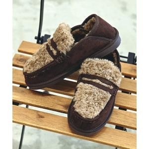 ローファー MEI メイ FUR SLIP-ON LOAFERS 2WAY フェイクムートン ボアモカシン ローファー / Lady’s レディース