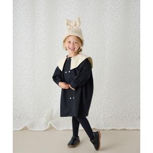 ワンピース 「リンク」配色ビッグカラーワンピース キッズ 子供服 女の子