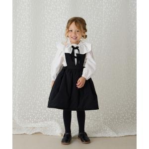 スカート ベロアリボン中綿ジャンパースカート キッズ 子供服 女の子