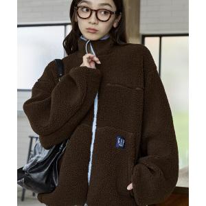 ブルゾン アウター PUBLUX × GAP/ギャップ 別注 ボア × ナイロン リバーシブル ジップ ブルゾン　限定展開 メンズ レディース