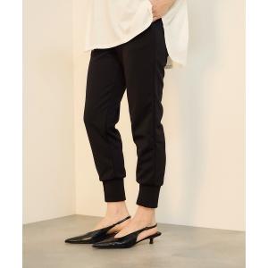 パンツ 「至福ボトムス」裾スリットジョガーパンツ レディース