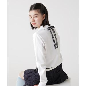 ポロシャツ ポロ HyperHelixポンチリボン付き長袖ポロシャツ (WOMENS) レディース