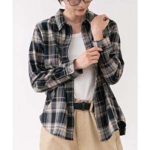 ブラウス シャツ 「C-FORT POINT/フォートポイント」「綿100% 柔らかくて肌触りの良いコットン素材を贅沢に使用」チェックネルシャツ 秋カラー ナチュラル…