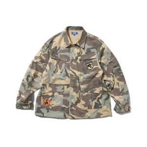 シャツ LFYT ラファイエット「Lafayette」- ミリタリー 長袖シャツ「WASHED RIPSTOP FIELD SHIRT LA260201」 メンズ レディース