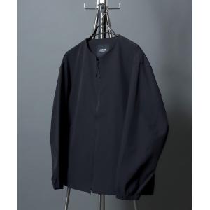 ジャケット ノーカラージャケット FLEX360° Stretch Crew-Zip Jacket  / 「セットアップ可」フレックス360° ストレッチクルージップジャケット ノーカラ…
