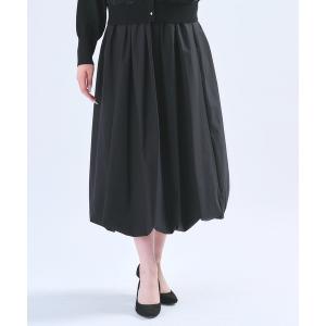 スカート プライムストレッチタフタ＿イージーギャザーバルーンスカート