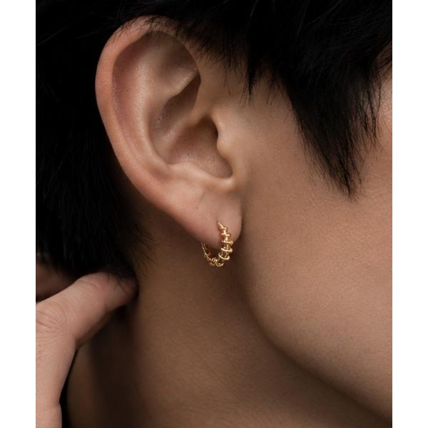 ピアス 「BD」「466928」メンズデザインフープピアス（RZ） メンズ レディース