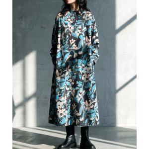 アンティカ antiqua ワンピース 花柄 ロングワンピース