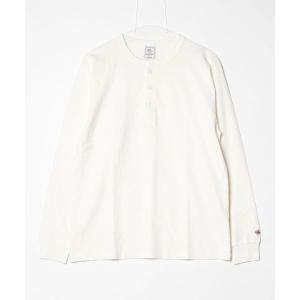 ヘンリーネック tシャツ 「JEMORGAN/ジェーイーモーガン」 16/-OE天竺 ピグメント ヘンリーネック ロングスリーブTシャツ / ヴィンテージ加工