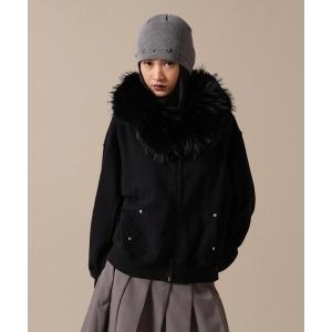 パーカー DankeSchon/ダンケシェーン/WOMEN FUR SWEAT HOODIE レディース メンズ
