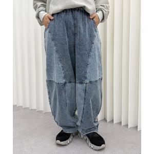 ジーンズ デニム デニムパンツ ケミカルスウェットボールパンツ レディース