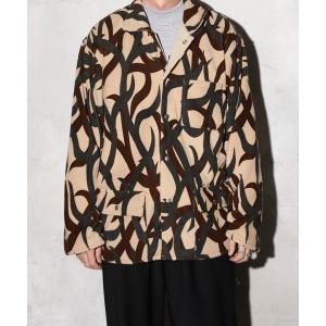 ブルゾン アウター ボア MADE IN STANDARD / メイドインスタンダード ACTIVE SNAP-UP JACKET レオパード フリース ジャケット メンズ レディース