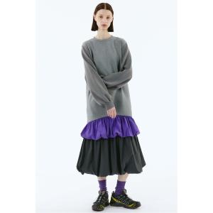 ワンピース Balloon hem docking onepiece