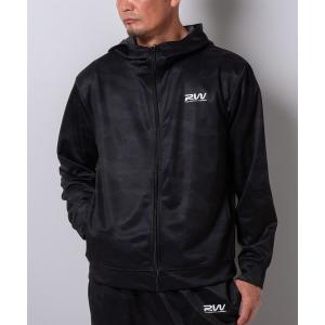 パーカー (SA) 迷彩 ワンポイント ジップパーカー メンズ レディース