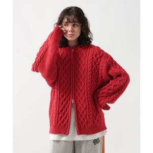 カーディガン アランニットカーディガン メンズ レディース