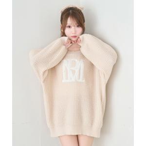 ニット セーター Logo AP big knit レディース