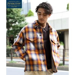 コート ジャケット 「PENDLETON(ペンドルトン)」別注バックキルトCPOジャケット メンズ