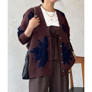 カーディガン 花柄カーデ レディース