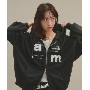 パーカー アップリケパーカー レディース