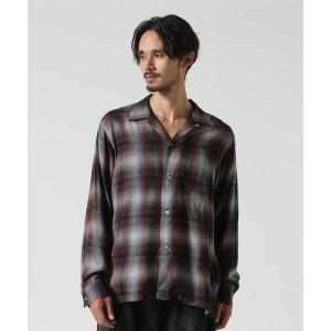 シャツ MINEDENIM（マインデニム） T.Rayon Ombre Open Collar Shirt メンズ