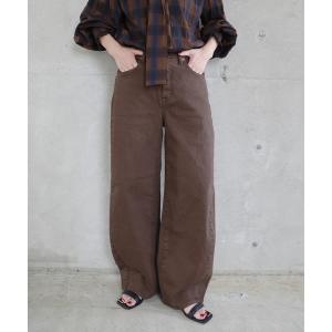 ワイドパンツ ジーンズ デニム デニムパンツ 「追加3」SOMETHING for SS 別注 HANA CURVE TAPERD レディース