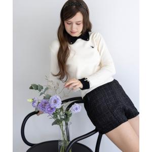 ニット セーター 「U.S. POLO ASSN.」clear 別注 フェザー配色長袖ニットトップス レディース