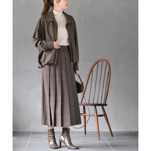 セットアップ タックシャツジャケット＋プリーツスカートセットアップ レディース