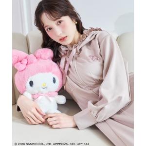 ワンピース 「9/17(thu)発売」WILLSELECTION×マイメロディ＆クロミ 刺繍フリルフードパーカーワンピース