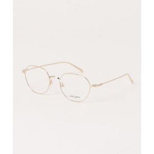 伊達メガネ メガネ 眼鏡 「SAINT LAURENT/サンローラン」ラウンド メガネ SL953 OPT 003 51 ゴールド レディース メンズ
