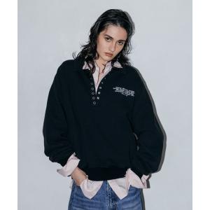 トレーナー スウェット HALF-SNAP SWEAT SHIRT/ハーフスナップスウェットシャツ レディース