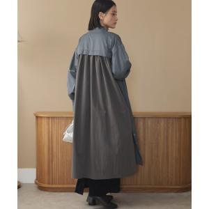ma1 ma-1 「名品」バックギャザーMA-1ロングコート レディース