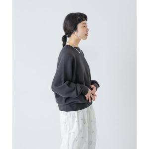 トレーナー スウェット 「2サイズ展開」コットンリヨセルスウェットプルオーバー レディース