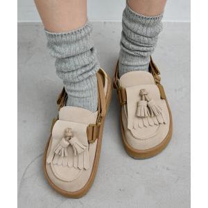 デッキシューズ モカシン SHAKA/シャカ MOC MULE TASSEL SUEDE/モック ミュール タッセル スエード「23.0cm〜25.0cm」　限定展開 レディース