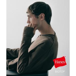 tシャツ 「Hanes for BIOTOP」NEW Comfort Crew Neck Pullover with Thumbhole メンズ レディース